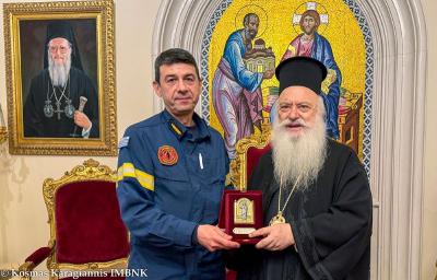 Εθιμοτυπική επίσκεψη του νέου Συντονιστή Επιχειρήσεων του Πυροσβεστικού Σώματος Κεντρικής – Ανατολικής Μακεδονίας και Θράκης στον Μητροπολίτη Βεροίας