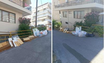 Είκοσι μέρες παρατημένα στον δρόμο και καμιά αντίδραση από την αρμόδια υπηρεσία