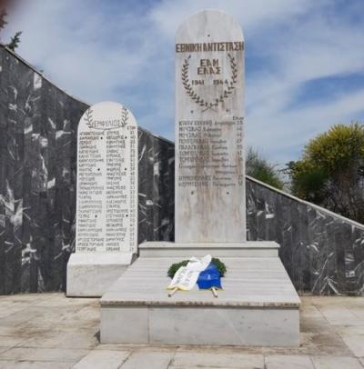 Eκδήλωση προς τιμήν των εκτελεσθέντων, από τους Γερμανούς και τους συνεργάτες τους, πατριωτών της Πατριδας