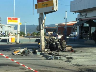 Συνελήφθη ο οδηγός της νταλίκας που προκάλεσε πυρκαγιά σε βενζινάδικο της Βέροιας