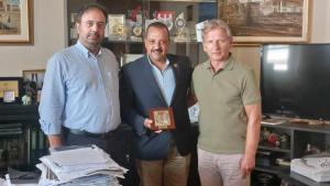 Συνάντηση του Δημάρχου Βέροιας με τον Αιγύπτιο Πρόεδρο της Ομοσπονδίας Εργαζομένων Ύδρευσης-Αποχέτευσης