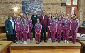 Οι Πανελληνιονίκες αθλήτριες του ΑΠΣ ΒΕΡΟΗ στον Δήμαρχο Βέροιας