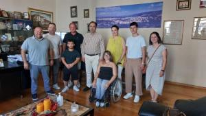 Οι αθλητές του «Εν Σώματι Υγιεί» Γιαπαλή και Ντίτσιος στον Δήμαρχο Βέροιας