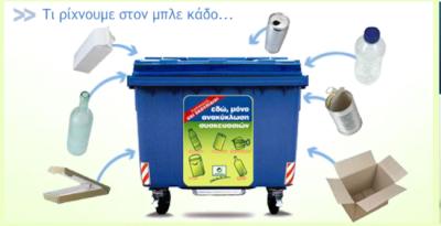 Οδηγίες του Δήμου Βέροιας για την σωστή χρήση των μπλε κάδων