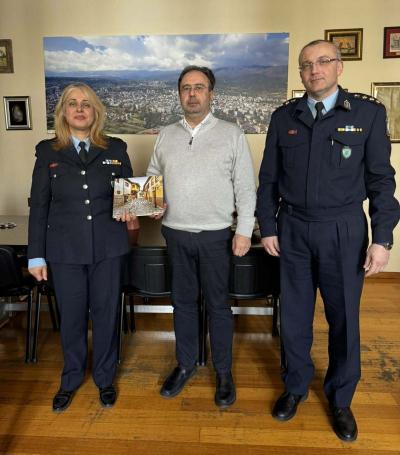 Συνάντηση του Δημάρχου Βέροιας με τη νέα Γενική Αστυνομική Διευθύντρια Κεντρικής Μακεδονίας και τον Αστυνομικό Διευθυντή Ημαθίας