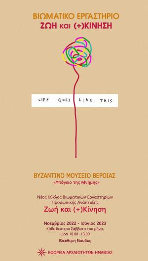 Βιωματικό Εργαστήριο με θέμα «Επαφή με τη χαρά στη ζωή μου» στο Βυζαντινό Μουσείο Βέροιας
