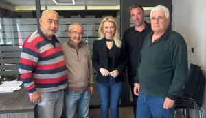 Επίσκεψη της Λίνας Τουπεκτσή στον Αγροτικό Συνεταιρισμό «Νέος Αλιάκμων»