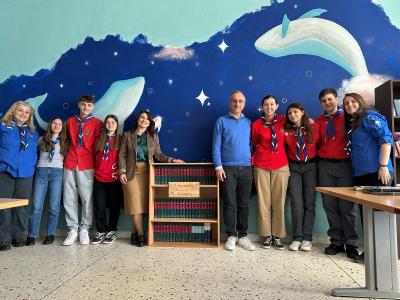 Κατασκευή και Δωρεά Βιβλιοθήκης και Βιβλίων από την 3η Κοινότητα Ανιχνευτών Βέροιας στο 4ο Γενικό Λύκειο Βέροιας