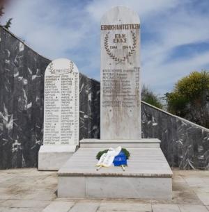 Eκδήλωση προς τιμήν των εκτελεσθέντων, από τους Γερμανούς και τους συνεργάτες τους, πατριωτών της Πατρίδας