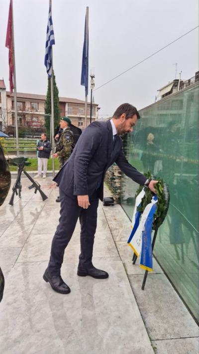 Ο Τάσος Μπαρτζώκας εκπρόσωπος της Βουλής των Ελλήνων, στις εκδηλώσεις για την Ημέρα των Ενόπλων Δυνάμεων