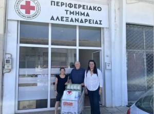 Δωρεά τροφίμων στο Κοινωνικό Παντοπωλείο, από το Περιφερειακό Τμήμα του Ελληνικού Ερυθρού Σταυρού στην Αλεξάνδρεια