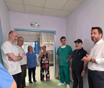 Τάσος Μπαρτζώκας: Επίσκεψη στο αυτόνομο Νοσοκομείο Νάουσας – Σταθερή προτεραιότητα η ενίσχυση της δημόσιας υγείας