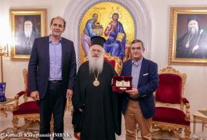 Ο τ. Υφυπουργός Προστασίας του Πολίτη Λευτέρης Οικονόμου στον Μητροπολίτη Βεροίας