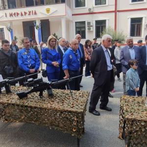 Η υποψήφια βουλευτής Λίνα Τουπεκτσή στην 1η Μεραρχία Πεζικού