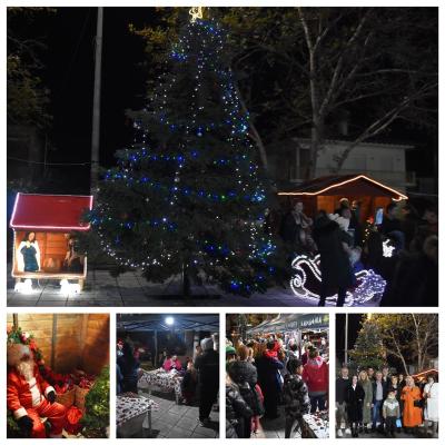 Φωταγωγήθηκε το Χριστουγεννιάτικο Δέντρο στην Ειρηνούπολη