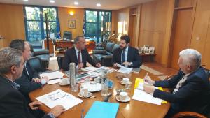 Ο Μπαρτζώκας με Σταϊκούρα για τα μεγάλα αρδευτικά έργα “Βεργίνας - Μελίκης - Αιγινίου", Νησίου και Νάουσας.