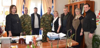 Συνάντηση της Δημάρχου Σκύδρας Κατερίνας Ιγνατιάδου με τον νέο Διοικητή ΙΙας Μ/Κ Μ.Π. Υποστράτηγο Αλέξανδρο Κουφόπουλο