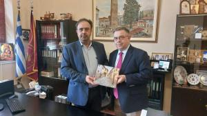 Eπίσημη πρώτη του νέου Γενικού Γραμματέα της Αποκεντρωμένης Διοίκησης με τον Δήμαρχο Βέροιας
