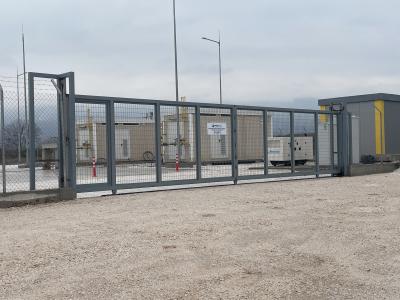 Ο σταθμός αποσυμπίεσης του δυσικού αερίου που βρίσκεται στον δρόμο για την Άμμο