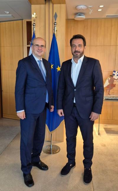 Συνάντηση του Τάσου Μπαρτζώκα με τον Αντιπρόεδρο της Κυβέρνησης Κωστή Χατζηδάκη – Στο επίκεντρο οι αγρότες, οι κτηνοτρόφοι και τα μεγάλα έργα υποδομής
