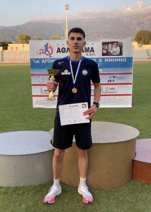 Πρωτιά για τον Παναγιώτη Αθανασάκη του "Βικέλα" Βέροιας