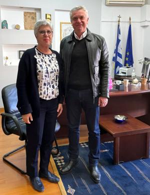 Με τον Αντιδήμαρχο Παιδείας Νάουσας συναντήθηκε η Διευθύντρια Πρωτοβάθμιας Εκπαίδευσης