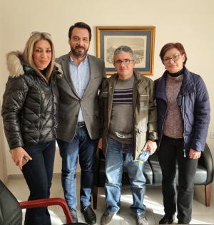 Ο Τάσος Μπαρτζώκας συνάντησε εκπροσώπους του Σωματείου Εργαζομένων Νοσοκομείου Νάουσας.