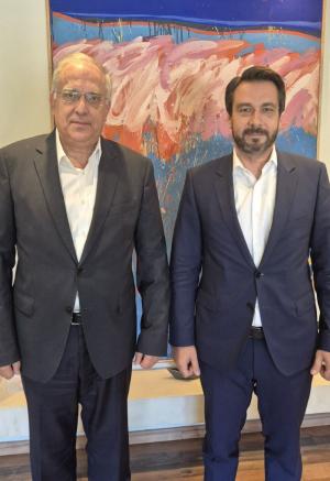 Συνάντηση Τάσου Μπαρτζώκα με τον Υπουργό Ανάπτυξης Τάκη Θεοδωρικάκο για τον νέο Αναπτυξιακό Νόμο