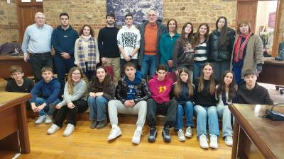 Ιταλοί μαθητές του Προγράμματος ERASMUS+ στο Δημαρχείο Βέροιας
