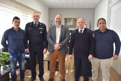 Συνάντηση του Δημάρχου Νίκου Κουτσογιάννη και των επικεφαλής της Αστυνομικής Διεύθυνσης Ημαθίας και Νάουσας