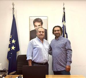 Αντάλλαξαν ευχές Κώστας Παλουκίδης και Σταύρος Γιανναβαρτζής