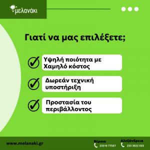 Μελανάκι: Τιμές, ποιότητα υποστήριξη, περιβάλλον. Τι άλλο να ζητήσεις;