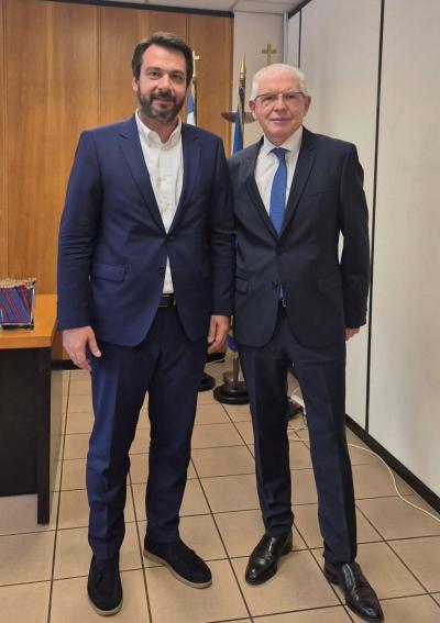 Συνάντηση τουΤάσου Μπαρτζώκα με τον Πρόεδρο του ΕΛΓΑ Ανδρέα Λυκουρέντζο - Ανάγκη άμεσης ρευστότητας, δίκαιων και γρήγορων πληρωμών για τους πληγέντες αγρότες