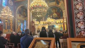 ΘΕΙΑ ΛΕΙΤΟΥΡΓΙΑ ΚΑΙ ΤΕΛΕΣΗ ΠΑΝΔΗΜΟΥ ΕΤΗΣΙΟΥ ΜΝΗΜΟΣΥΝΟΥ ΣΤΗΝ ΙΕΡΑ ΜΟΝΗ ΑΓΙΟΥ ΓΕΩΡΓΙΟΥ ΠΕΡΙΣΤΕΡΕΩΤΑ
