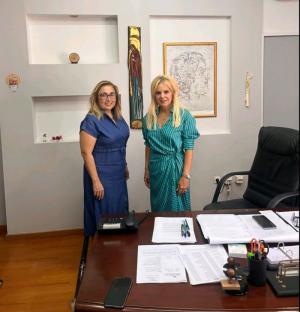 Συνάντηση της Στέλλας Αραμπατζή με τη Διευθύντρια Πρωτοβάθμιας Εκπαίδευσης Ημαθίας